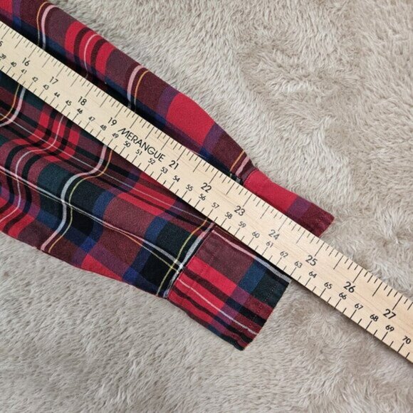 Ralph Lauren Classic Fit Plaid Shirt Red Blue Green Button-Down Men's Size L - Picture 6 of 10